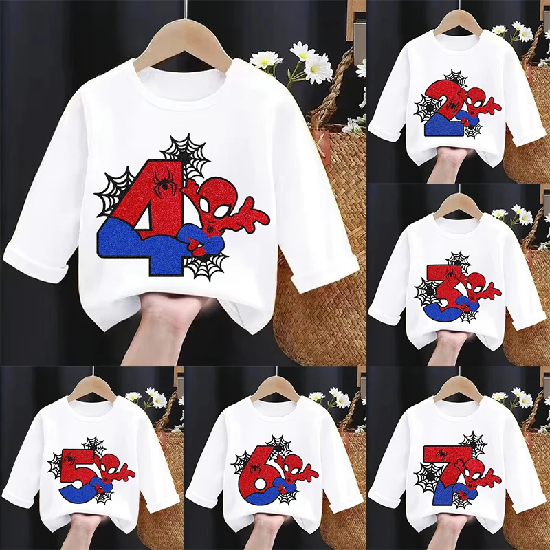 Baby Clothing Dividers - Kaos Lengan Panjang Anak-anak Motif Laba-laba